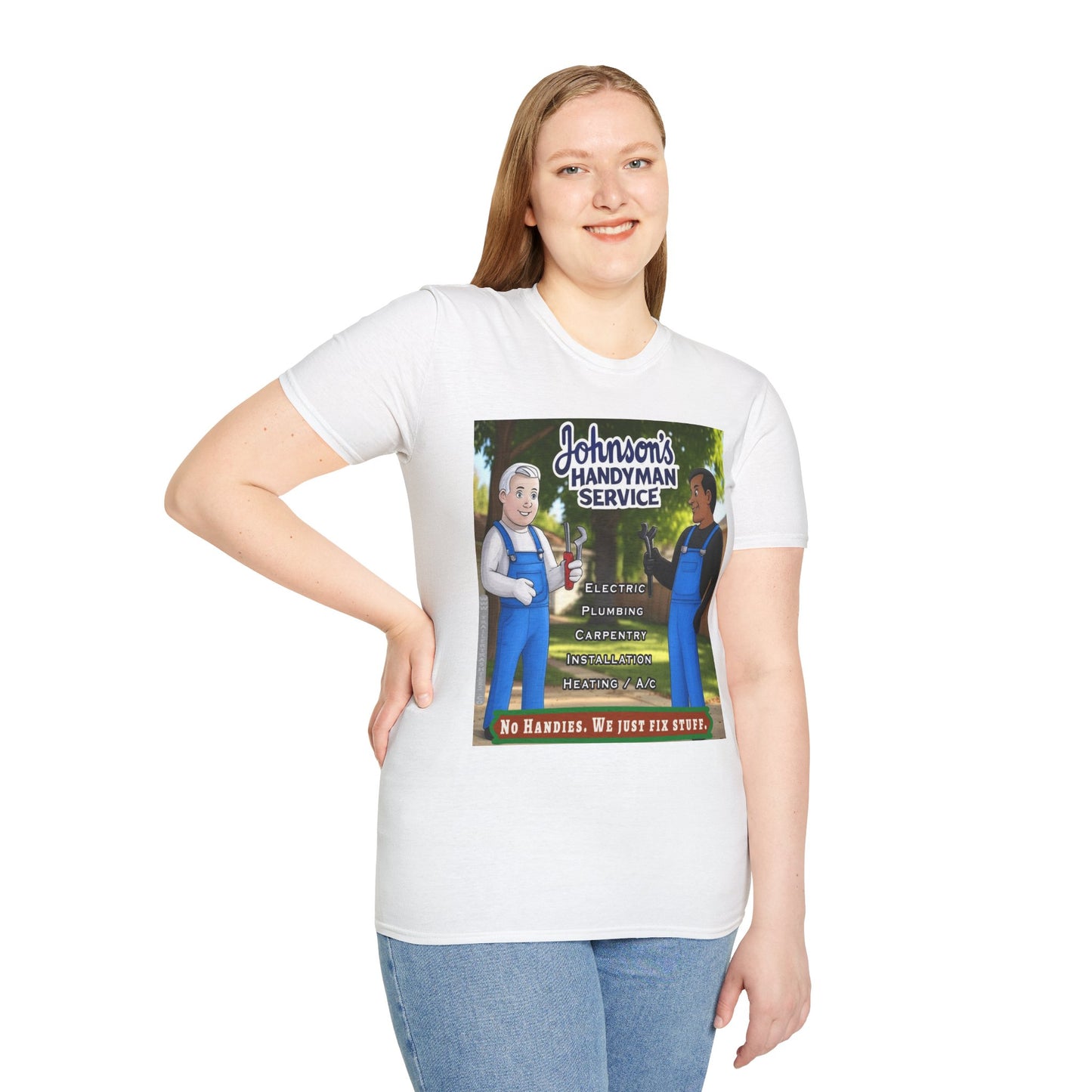 No Handies Handyman Fun Tee