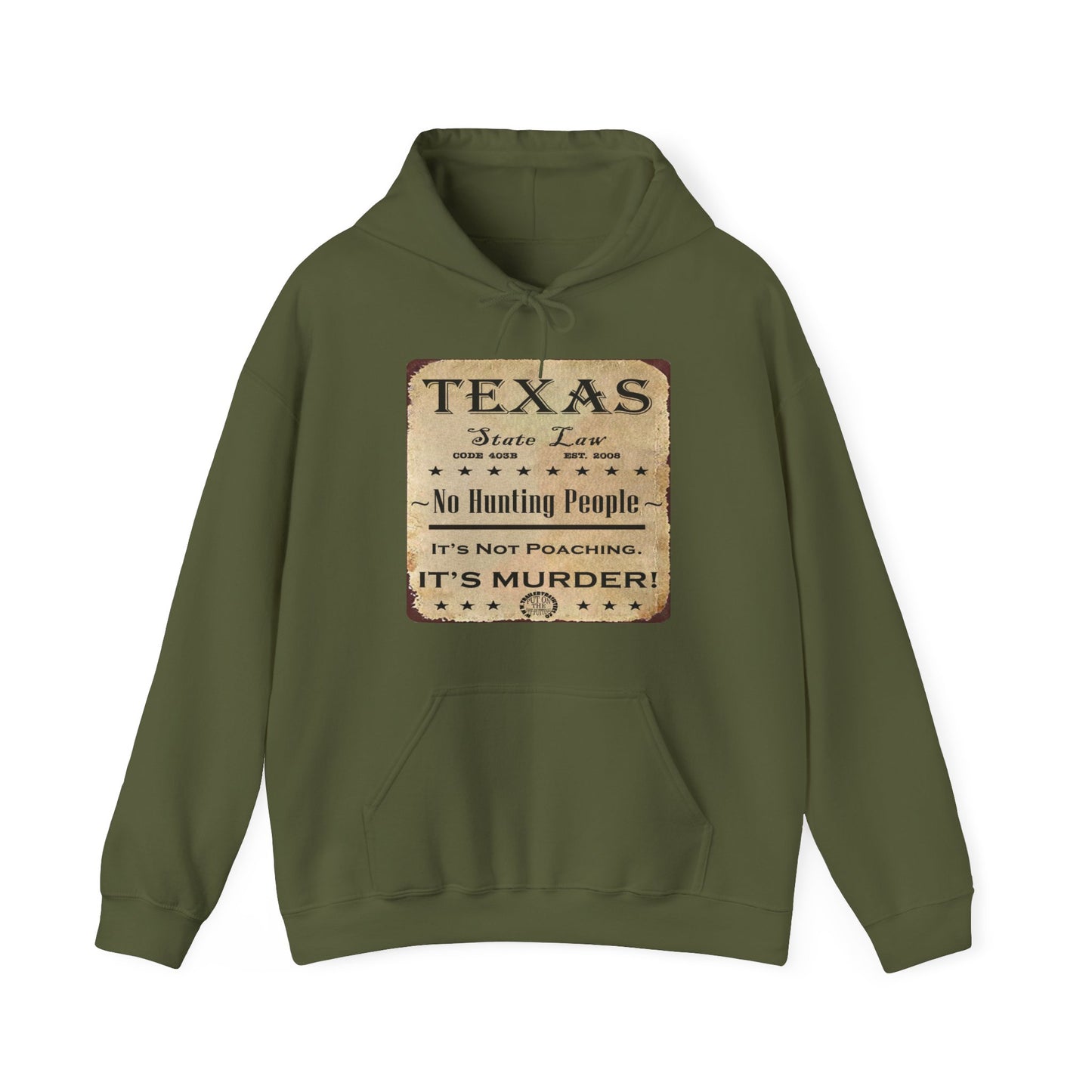 No Hunting People Fun Hoodie