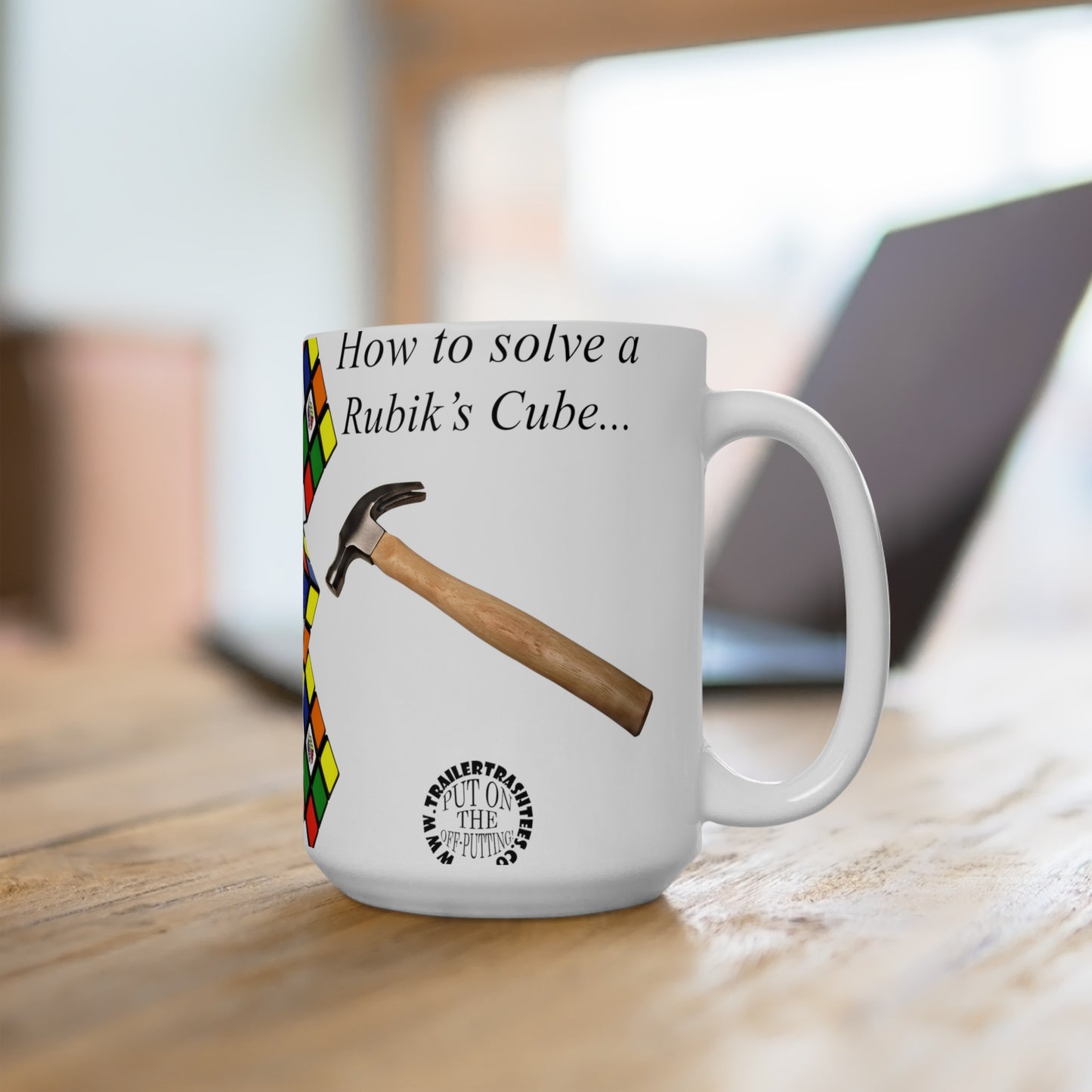 How to Solve a Rubik's Cube Fun Mug