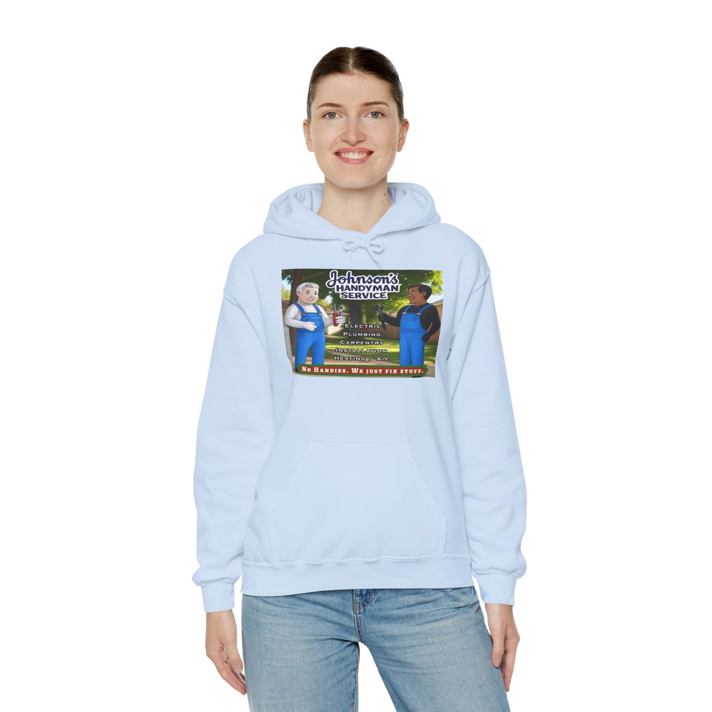 No Handies Handyman Fun Hoodie