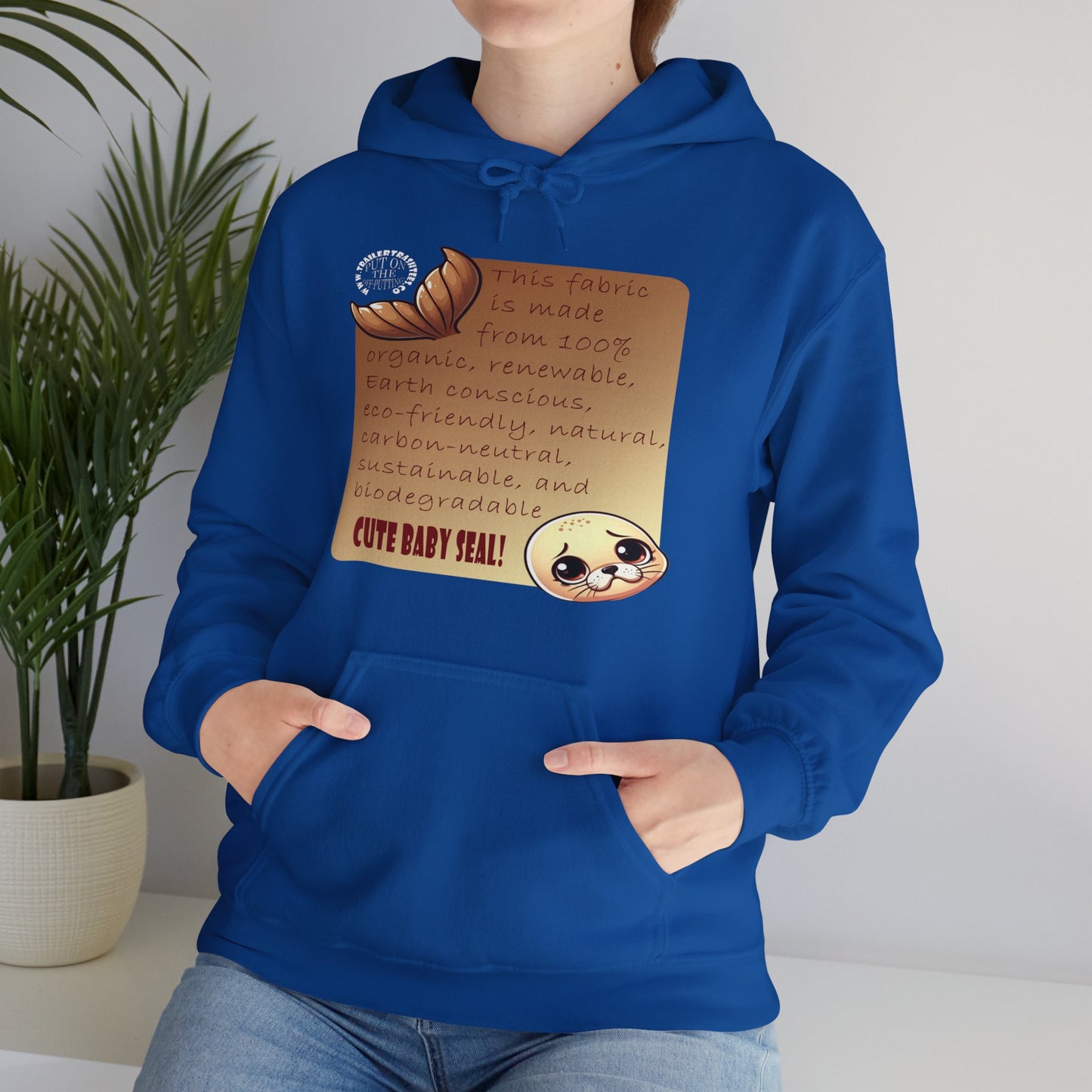 Cute Baby Seal Unisex Heavy Blend™ Hooded Sweatshirt