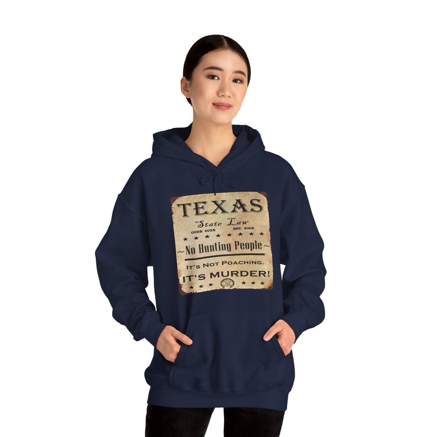 No Hunting People Fun Hoodie