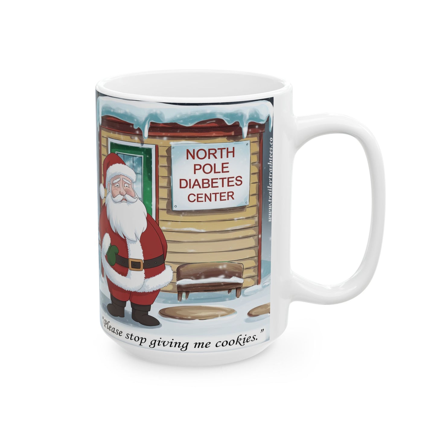 Santa's Got Diabetes Fun Mug