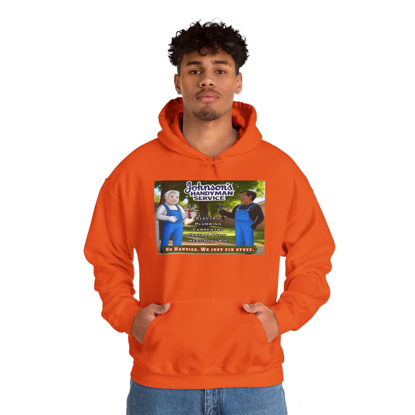 No Handies Handyman Fun Hoodie