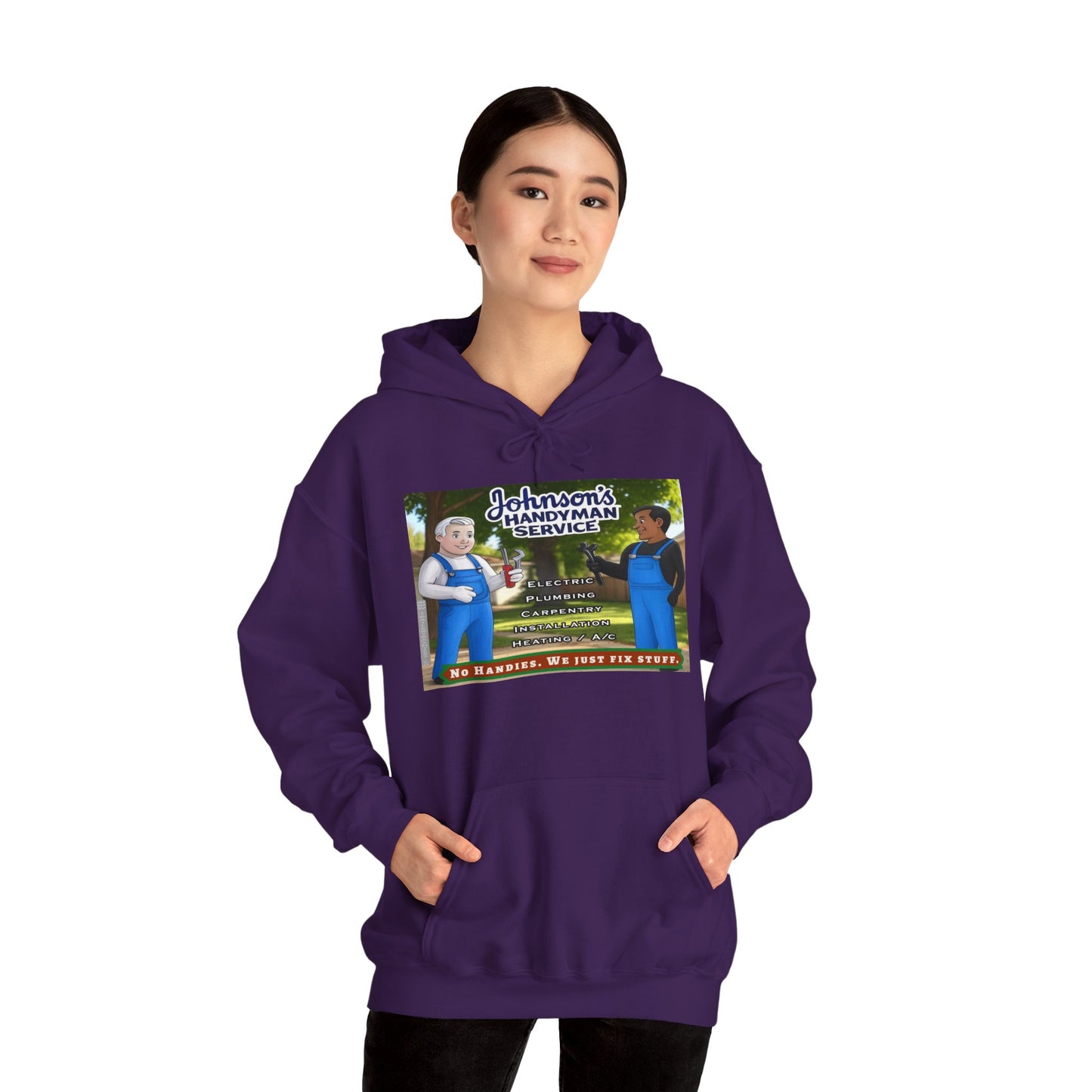 No Handies Handyman Fun Hoodie