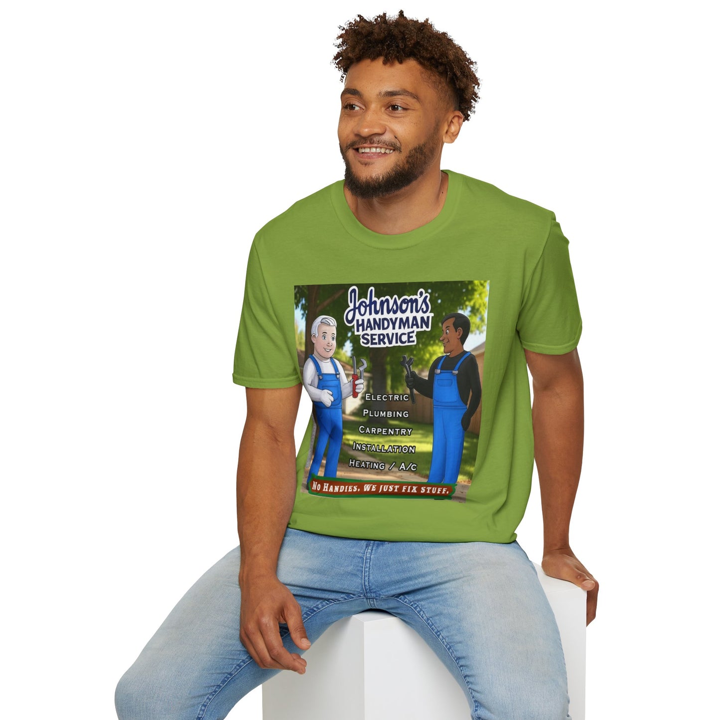 No Handies Handyman Fun Tee