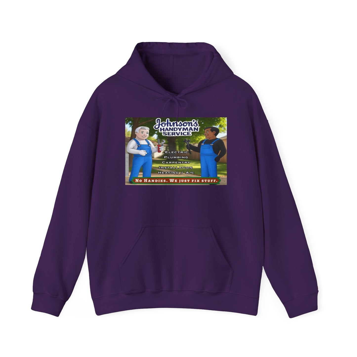 No Handies Handyman Fun Hoodie