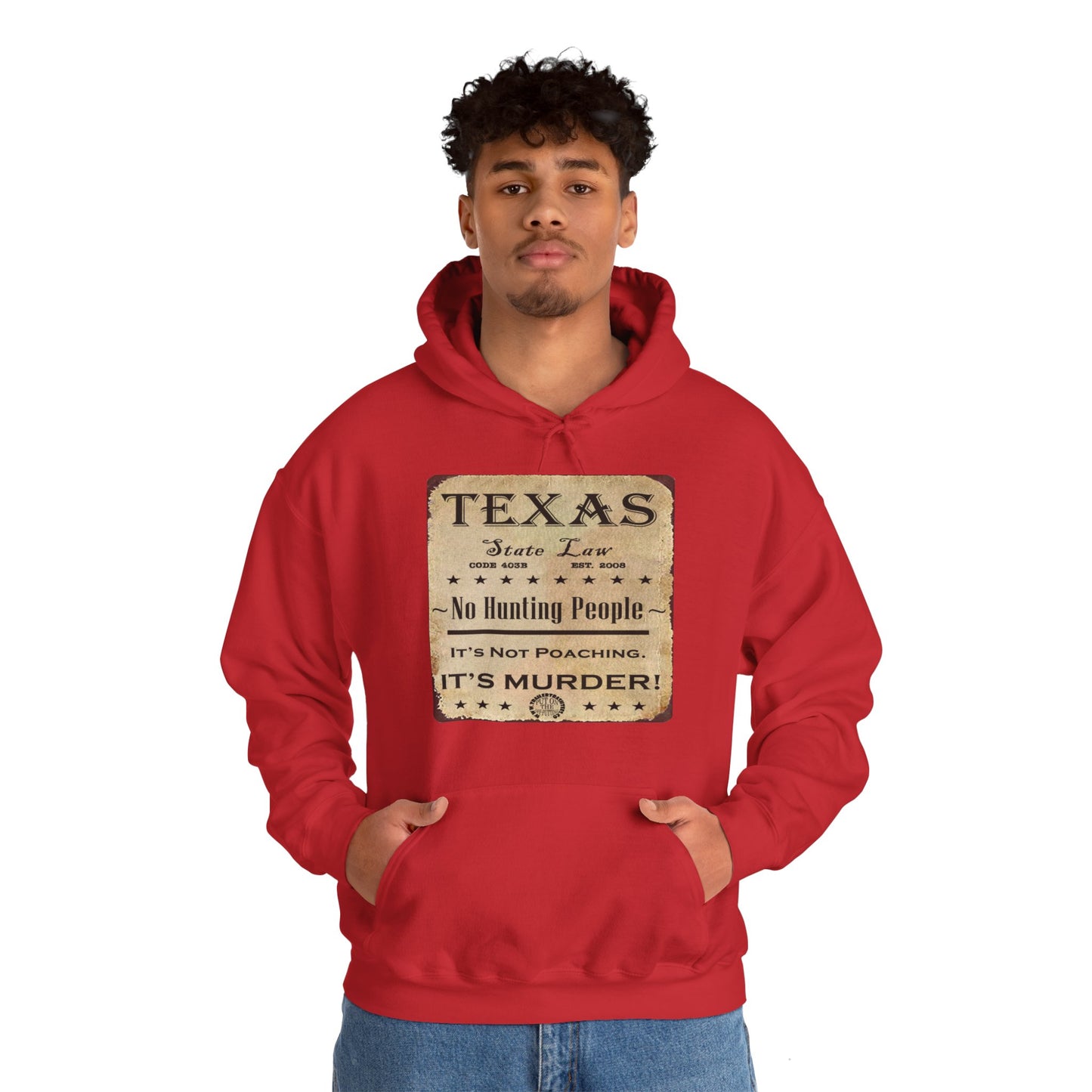 No Hunting People Fun Hoodie