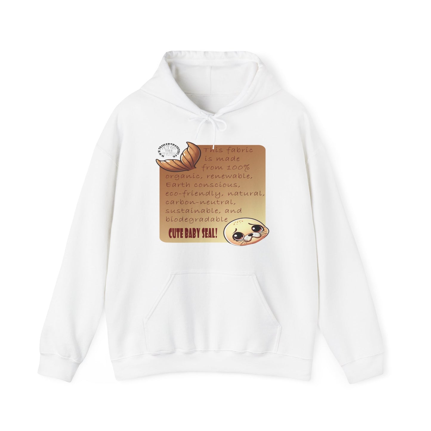 Cute Baby Seal Unisex Heavy Blend™ Hooded Sweatshirt