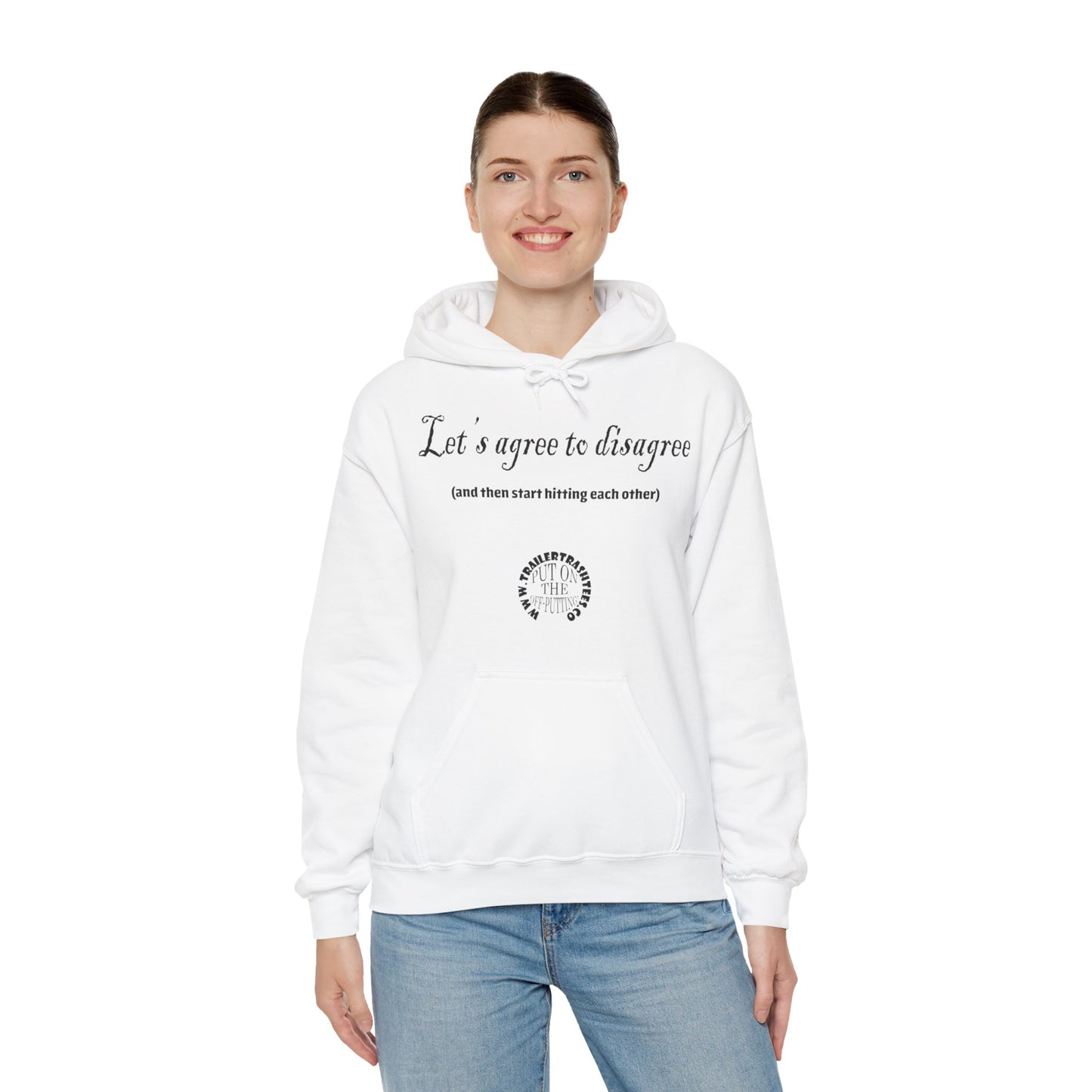 Agree to Hit Each Other Unisex Heavy Blend™ Hooded Sweatshirt