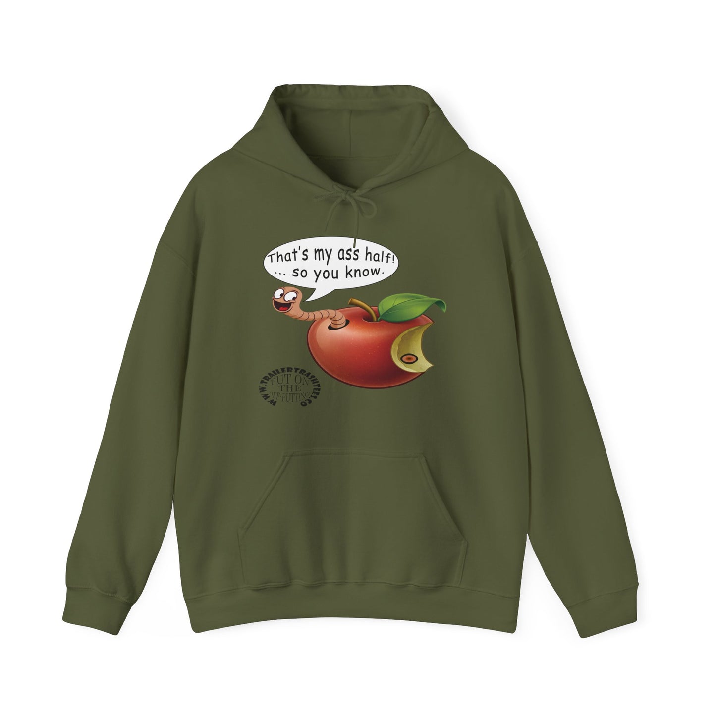 Ass Half of a Worm Unisex Heavy Blend™ Hooded Sweatshirt