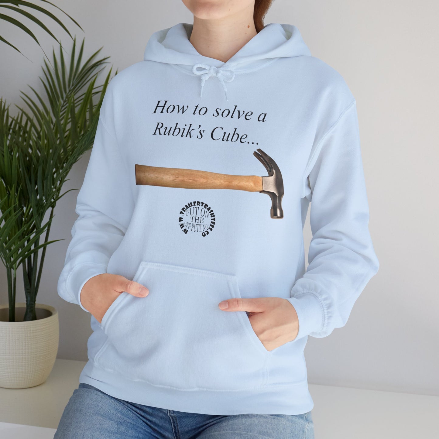 How to Solve a Rubik's Cube Unisex Heavy Blend™ Hooded Sweatshirt