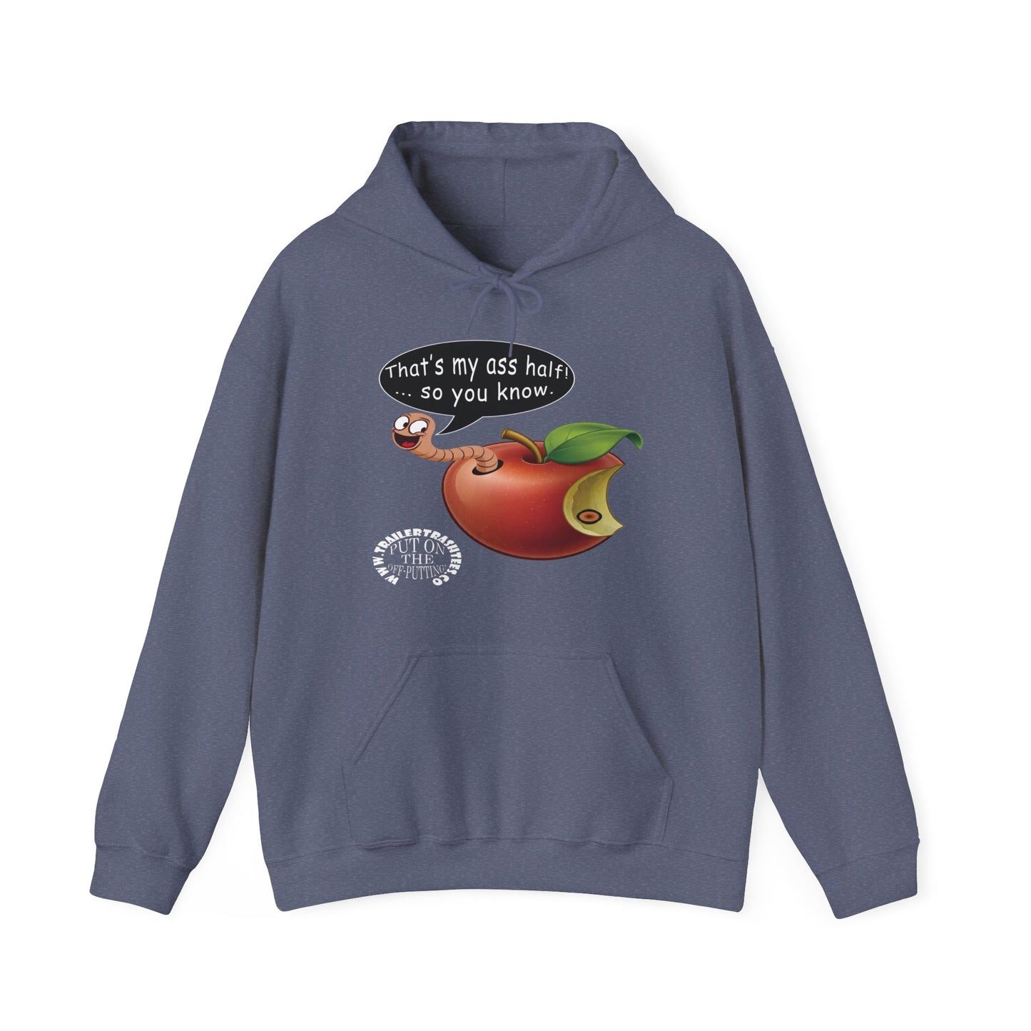 Ass Half of a Worm Unisex Heavy Blend™ Hooded Sweatshirt