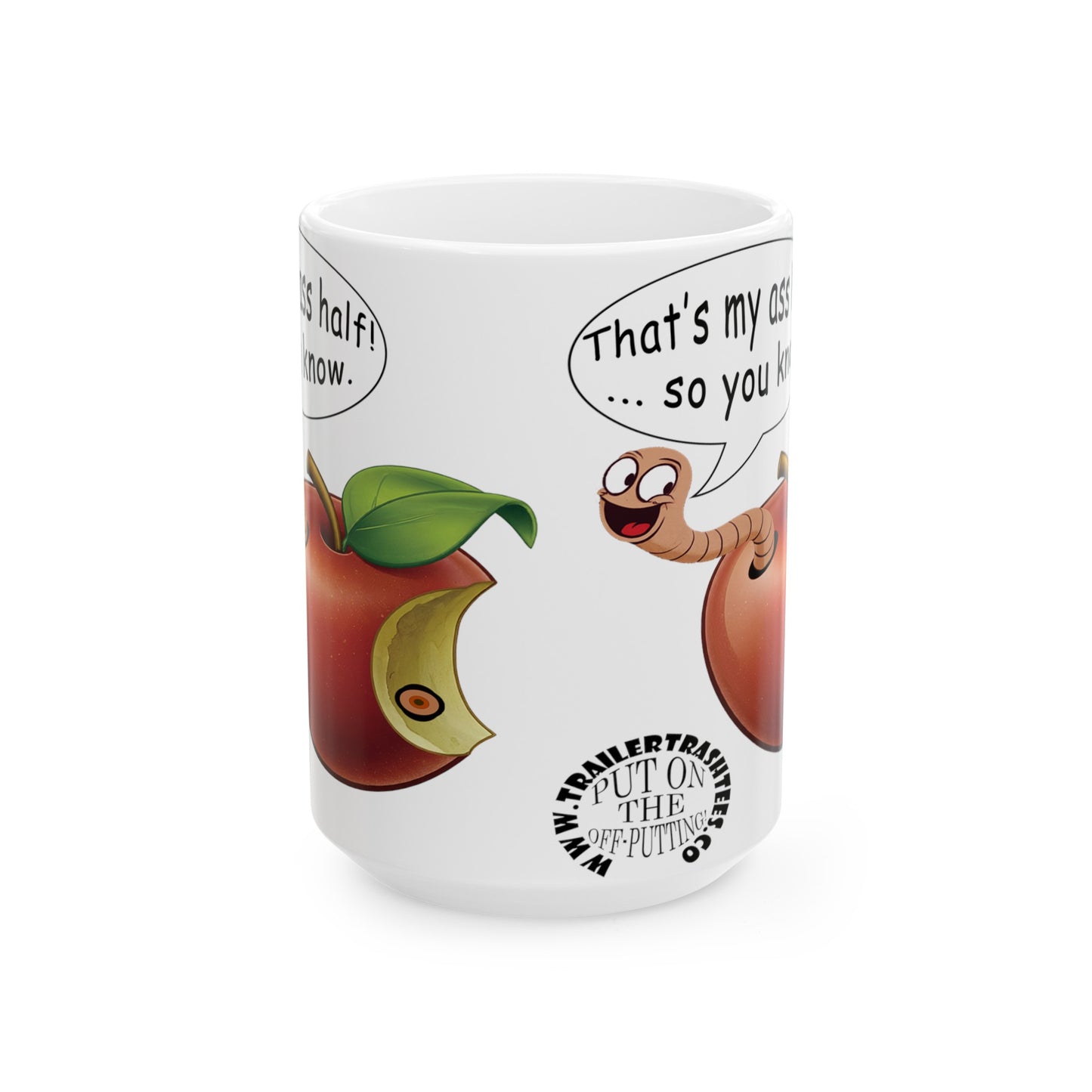 Ass Half of a Worm Fun Mug