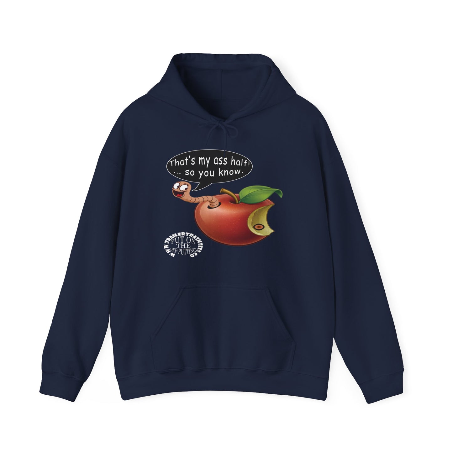 Ass Half of a Worm Unisex Heavy Blend™ Hooded Sweatshirt