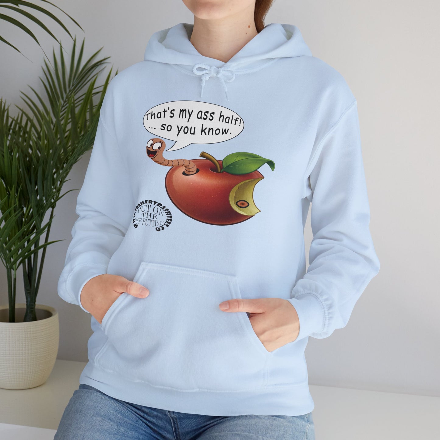 Ass Half of a Worm Unisex Heavy Blend™ Hooded Sweatshirt