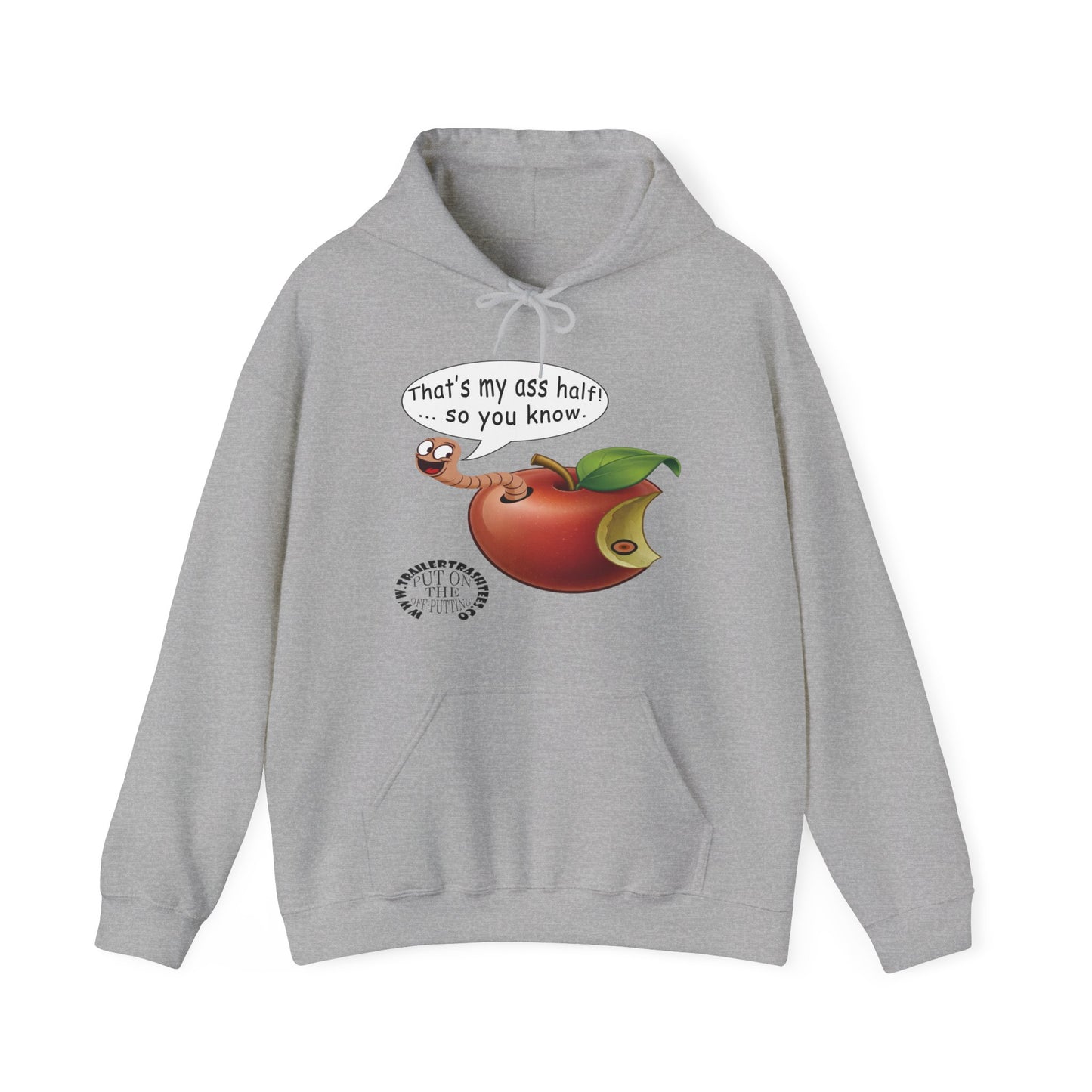 Ass Half of a Worm Unisex Heavy Blend™ Hooded Sweatshirt