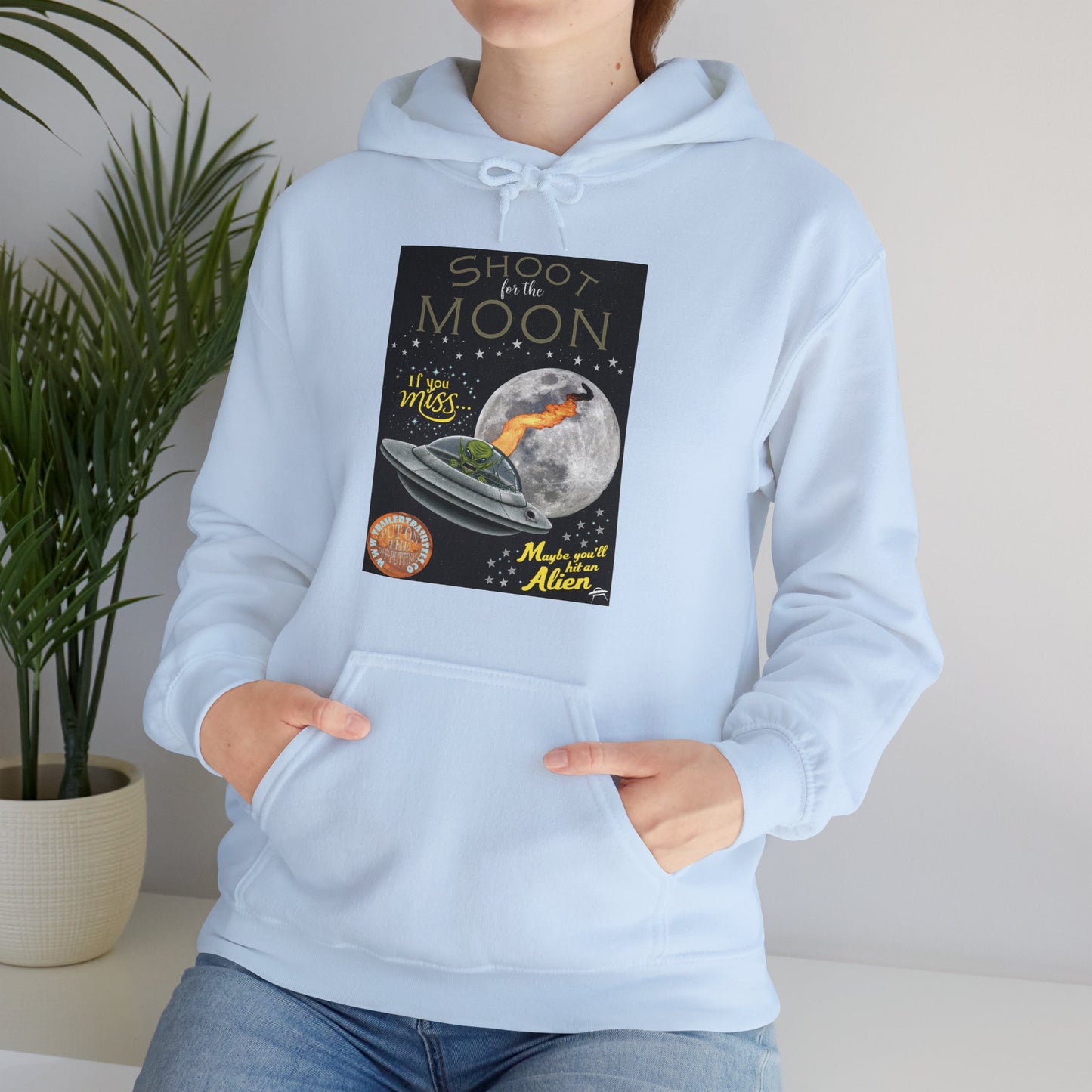 Shoot an Extraterrestrial Unisex Heavy Blend™ Hooded Sweatshirt