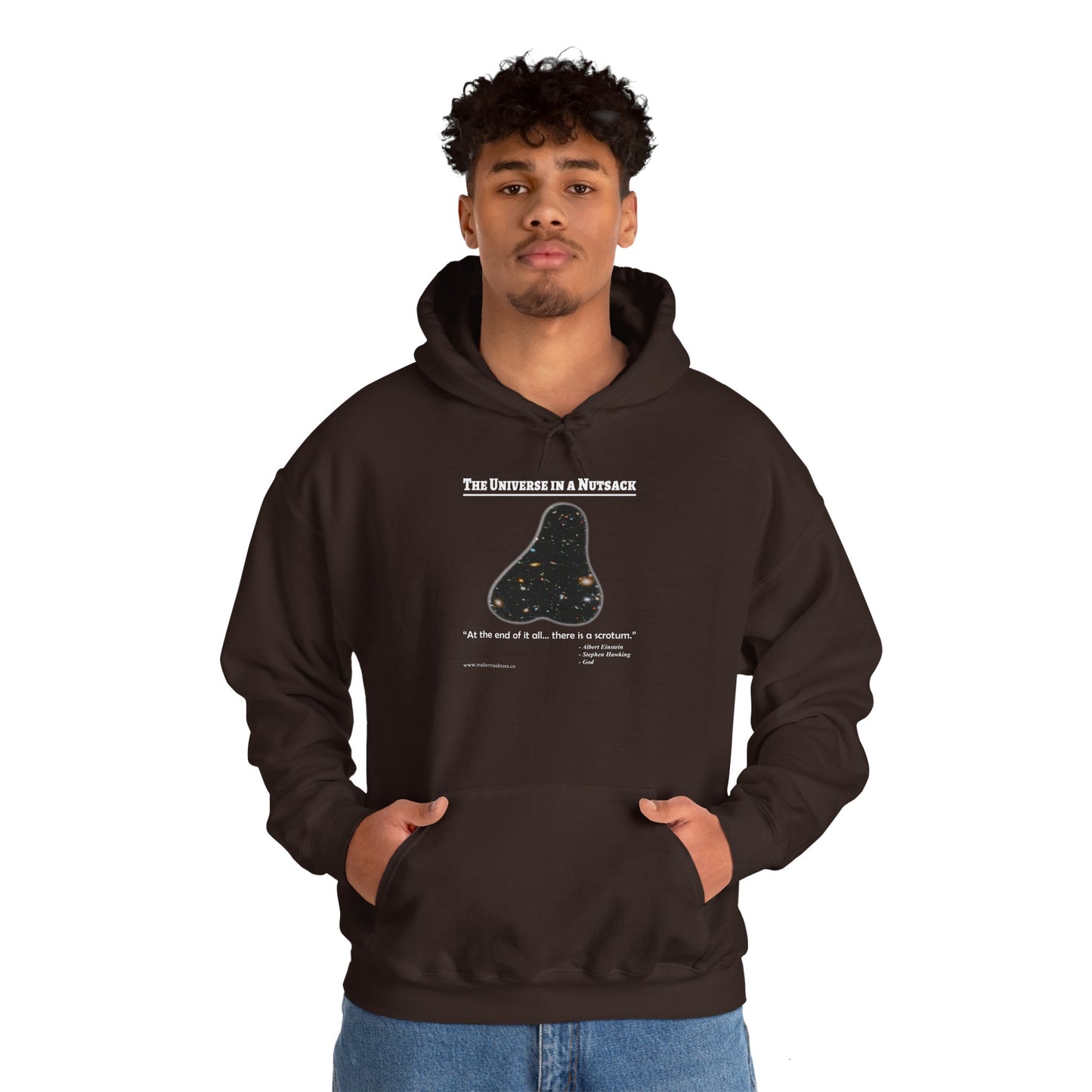 The Universe in a Nutsack Fun Hoodie