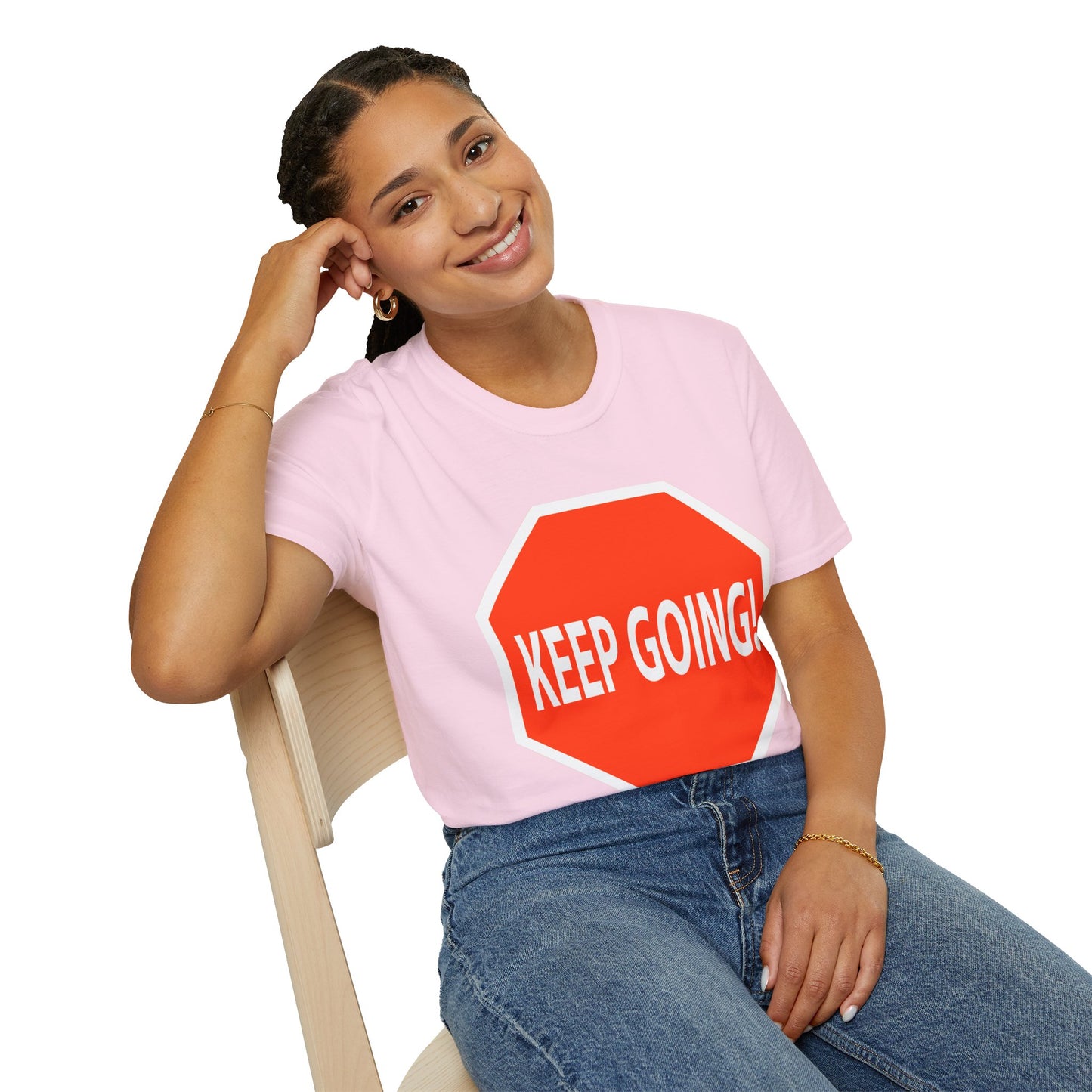 Keep Going Stop Sign Fun Tee