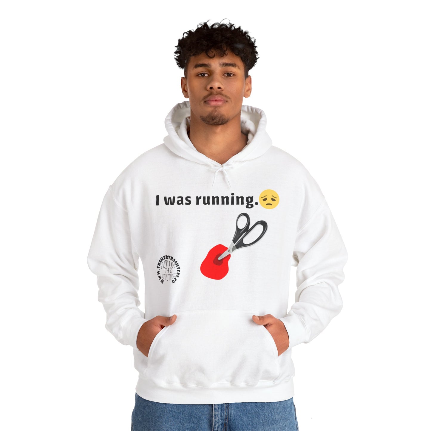 Run with Scissors Unisex Heavy Blend™ Hooded Sweatshirt