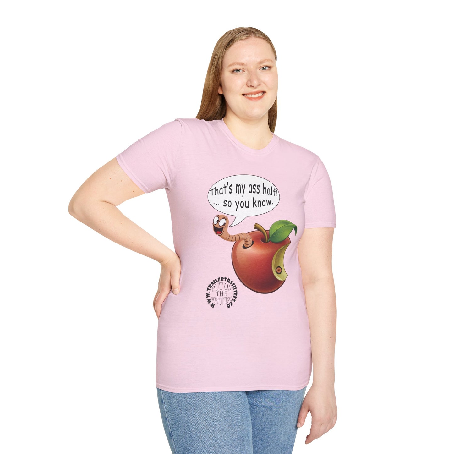 Ass Half of a Worm Fun Tee