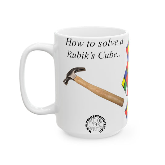 How to Solve a Rubik's Cube Fun Mug