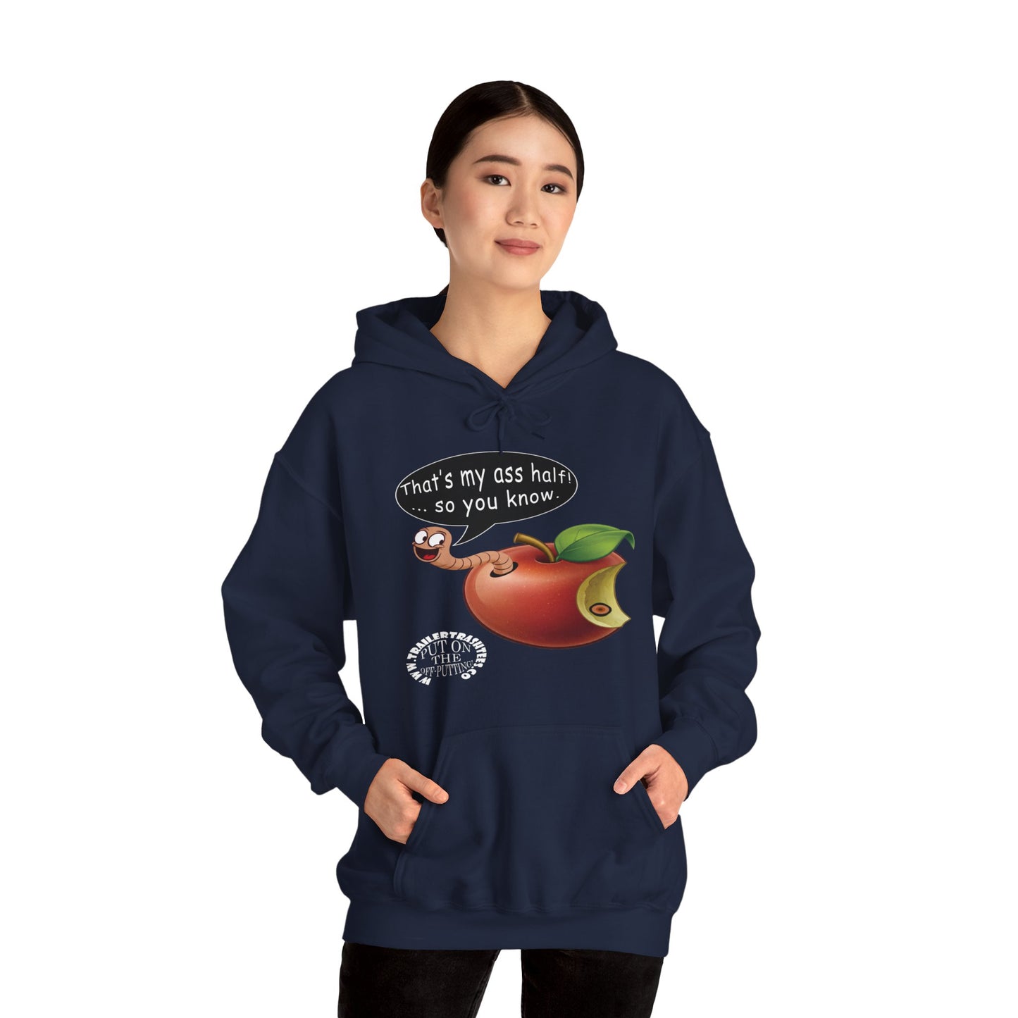 Ass Half of a Worm Unisex Heavy Blend™ Hooded Sweatshirt