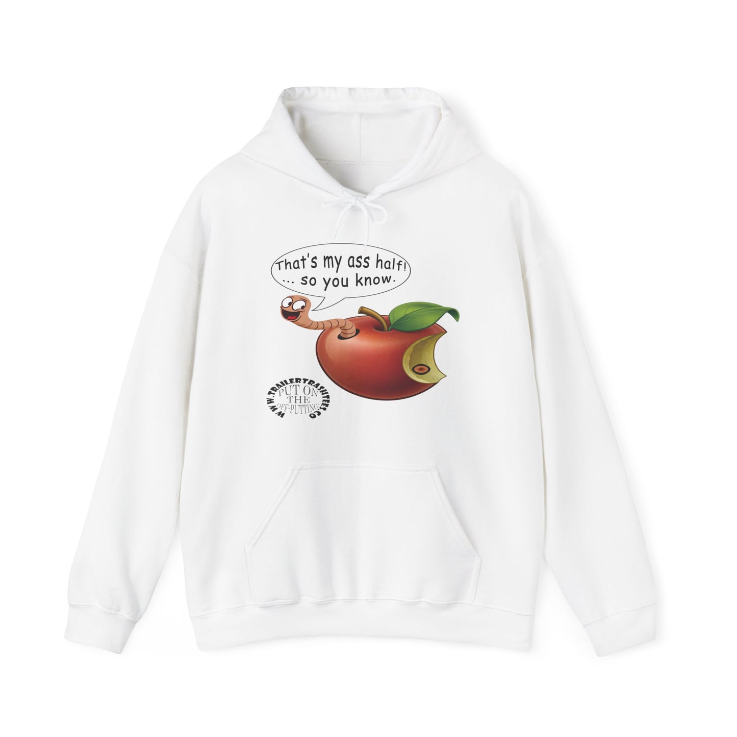 Ass Half of a Worm Unisex Heavy Blend™ Hooded Sweatshirt