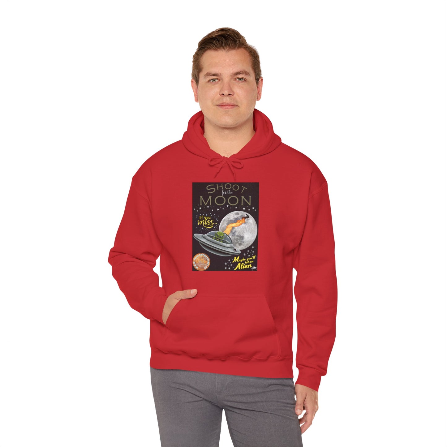 Shoot an Extraterrestrial Unisex Heavy Blend™ Hooded Sweatshirt