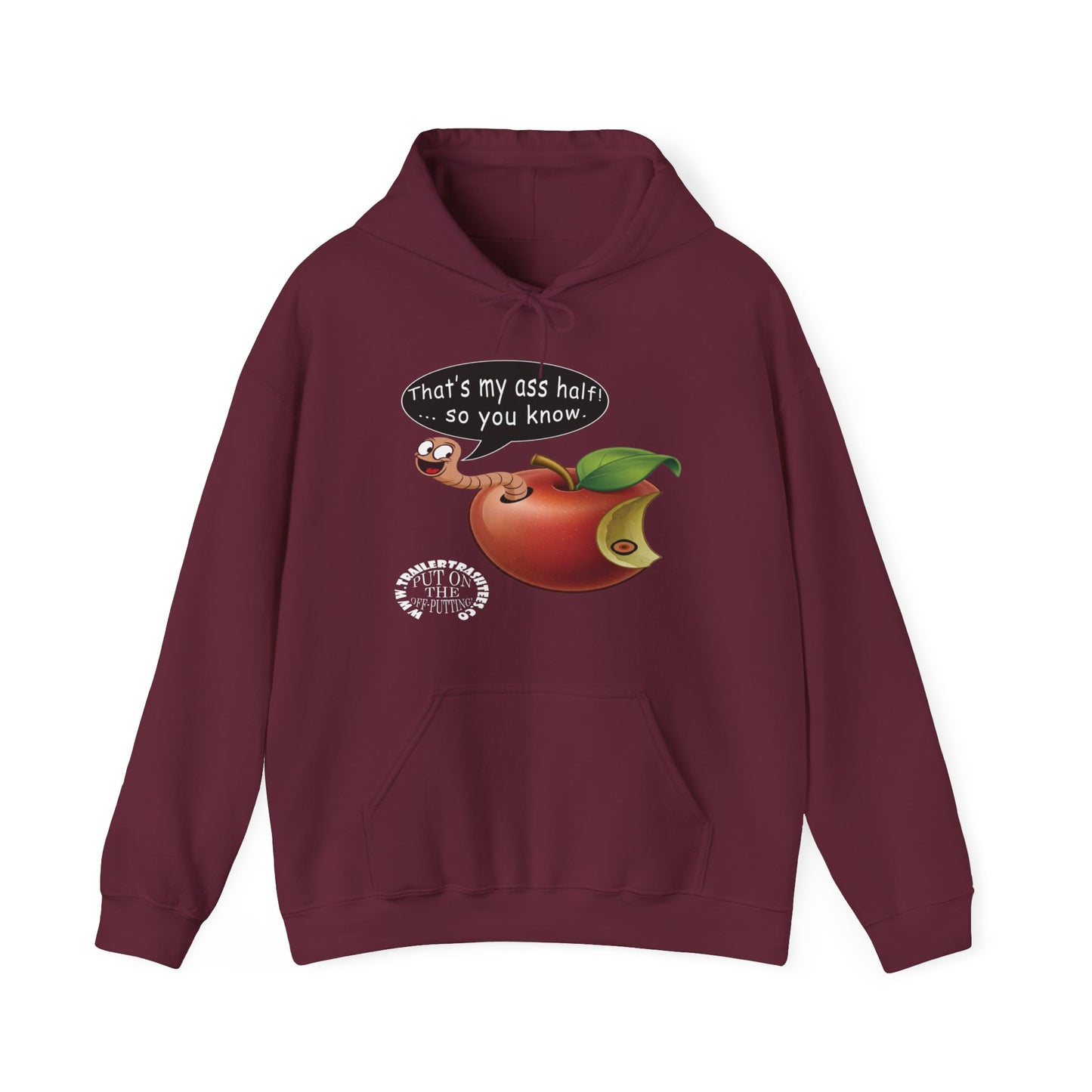 Ass Half of a Worm Unisex Heavy Blend™ Hooded Sweatshirt