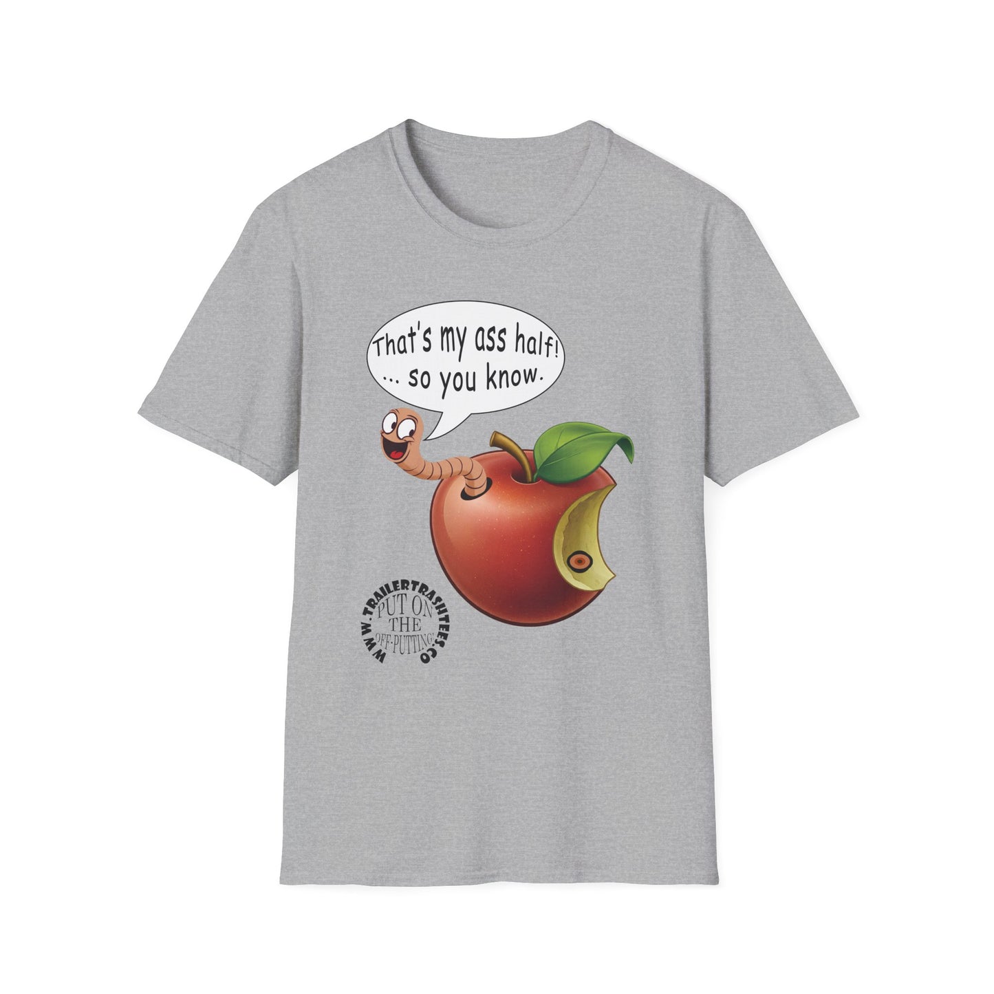 Ass Half of a Worm Fun Tee