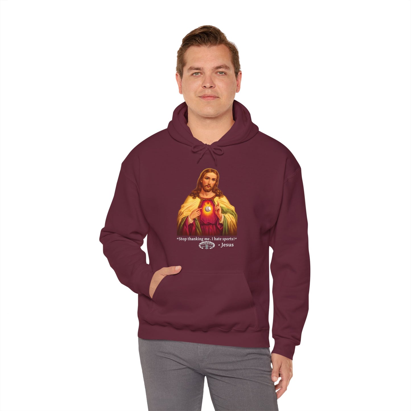 Stop Thanking Me Unisex Heavy Blend™ Hooded Sweatshirt