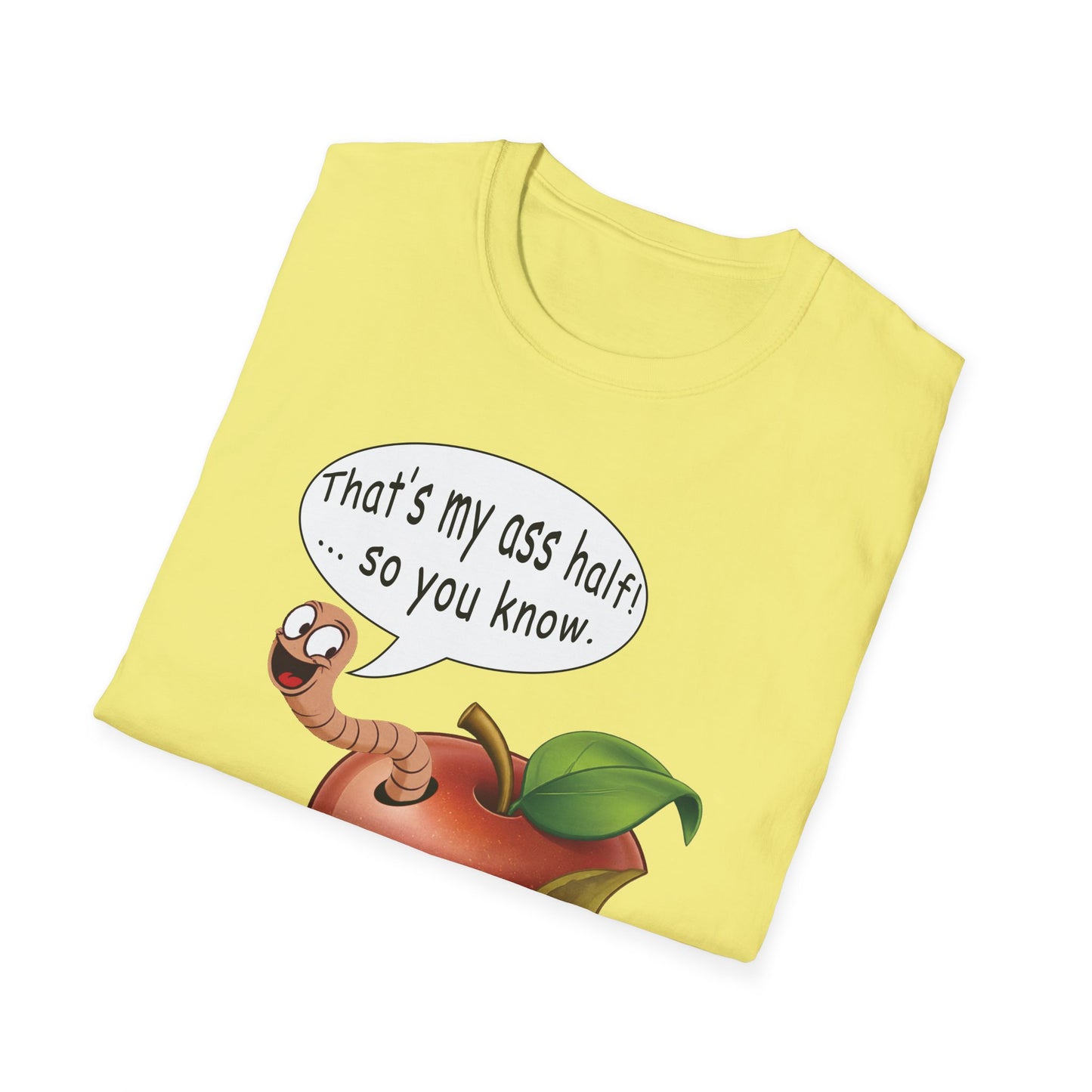 Ass Half of a Worm Fun Tee