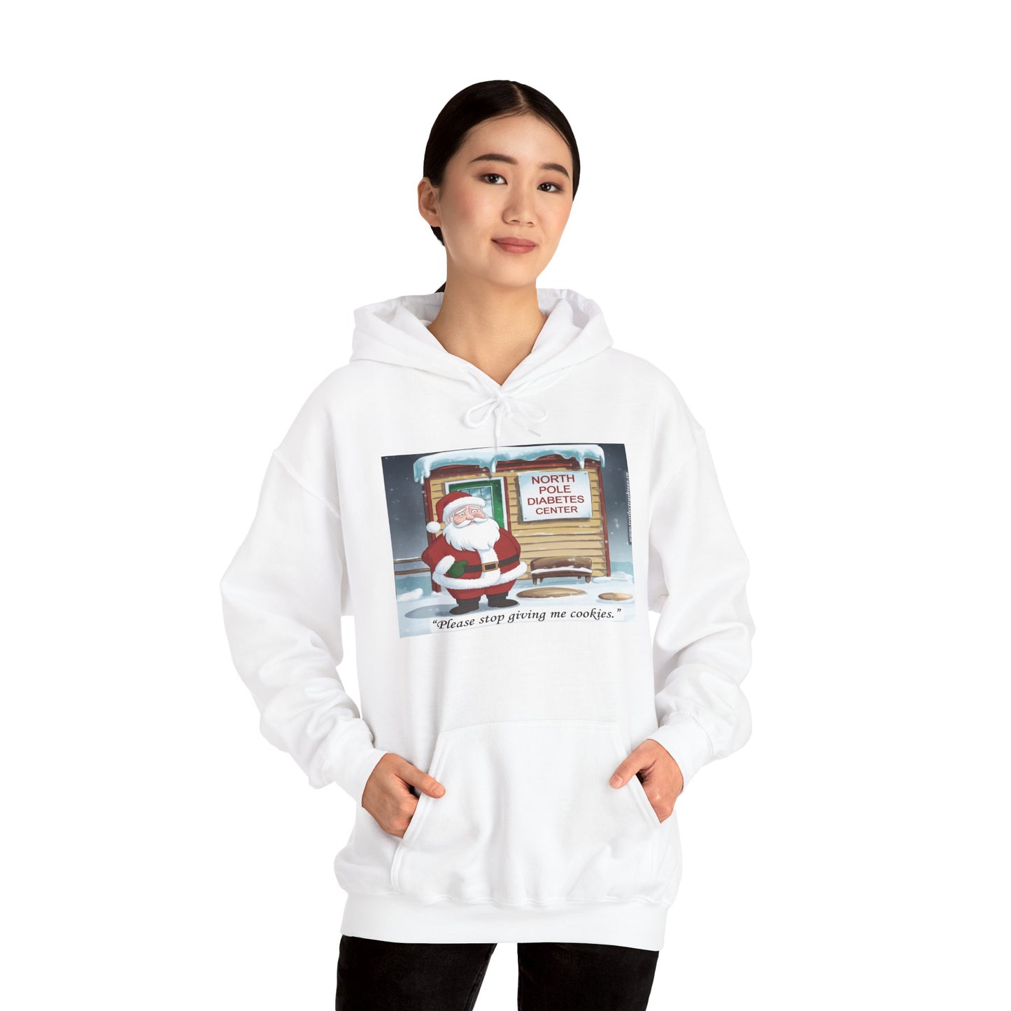 Santa's Got Diabetes Fun Hoodie