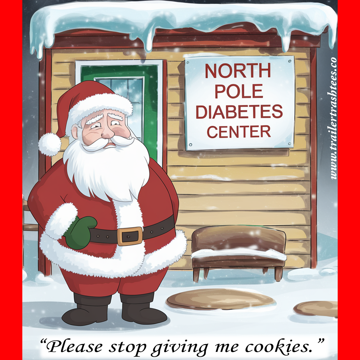 Santa's Got Diabetes Fun Tee