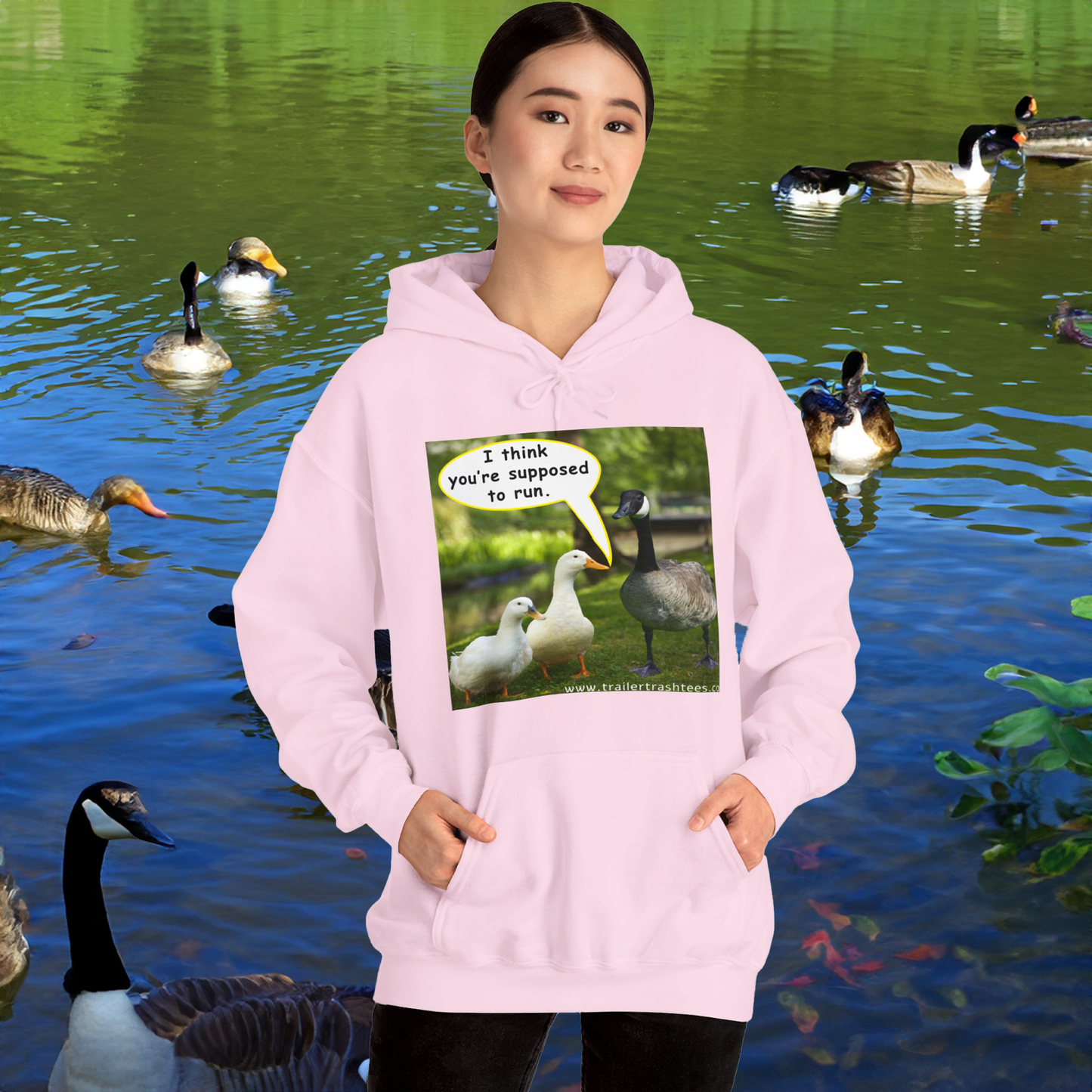 Run Goose Fun Hoodie