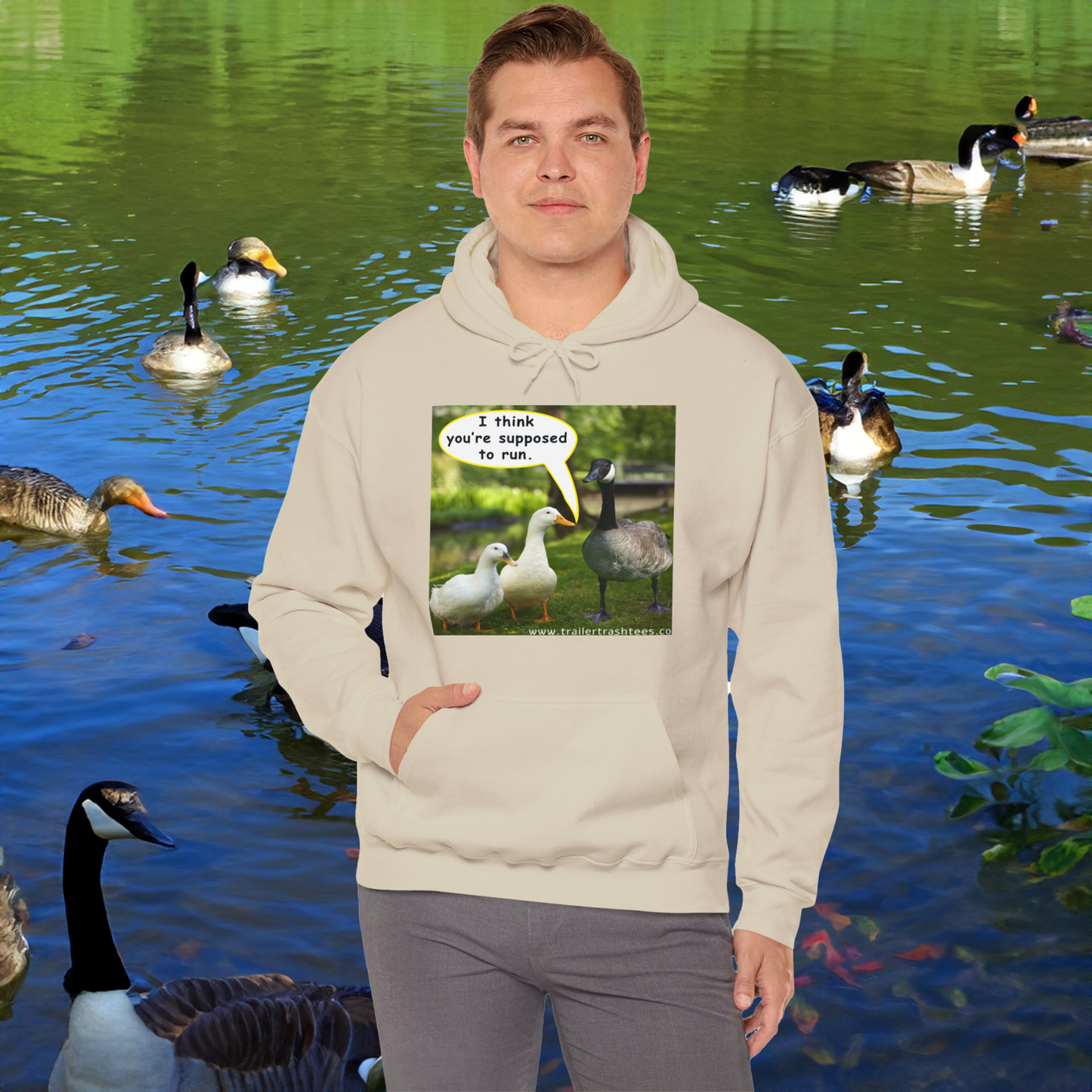 Run Goose Fun Hoodie