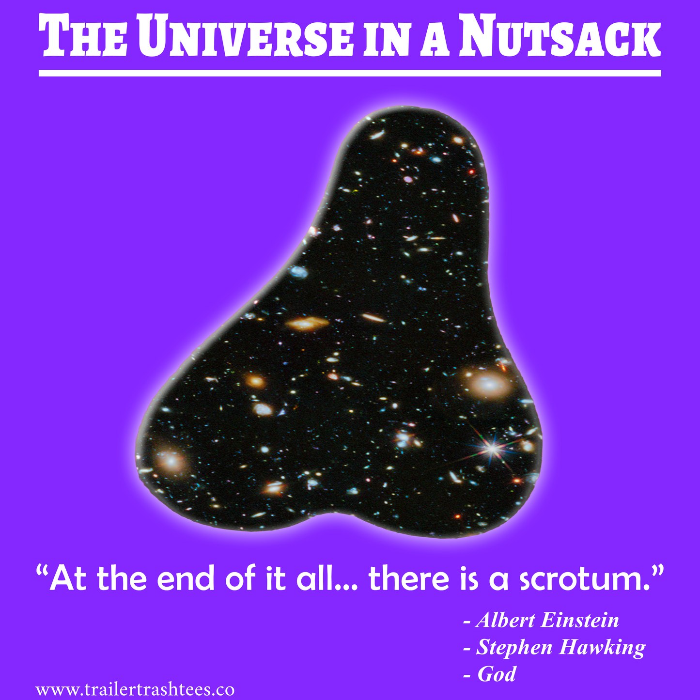 The Universe in a Nutsack Fun Hoodie