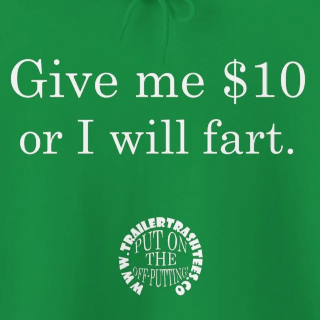 Give me $10 or I will fart Unisex Heavy Blend™ Hooded Sweatshirt